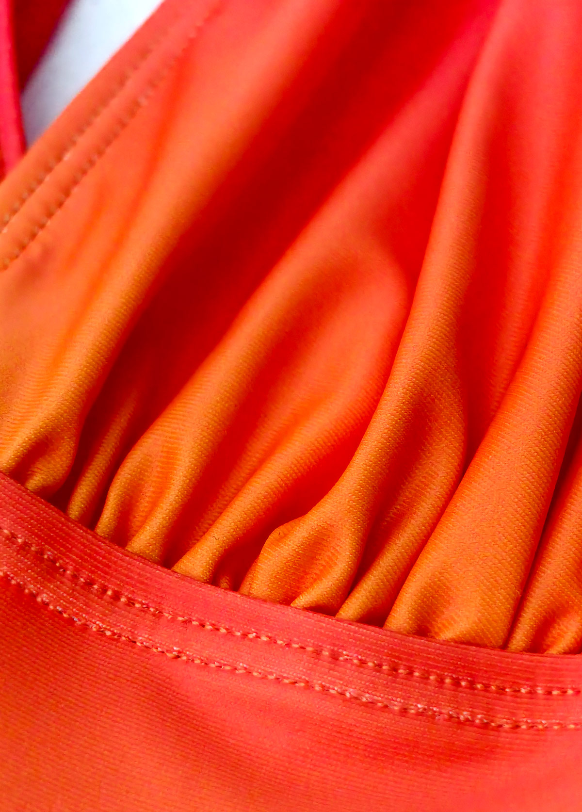 Ombre Multi Color V-Neck One Piece Swimwear and Bra