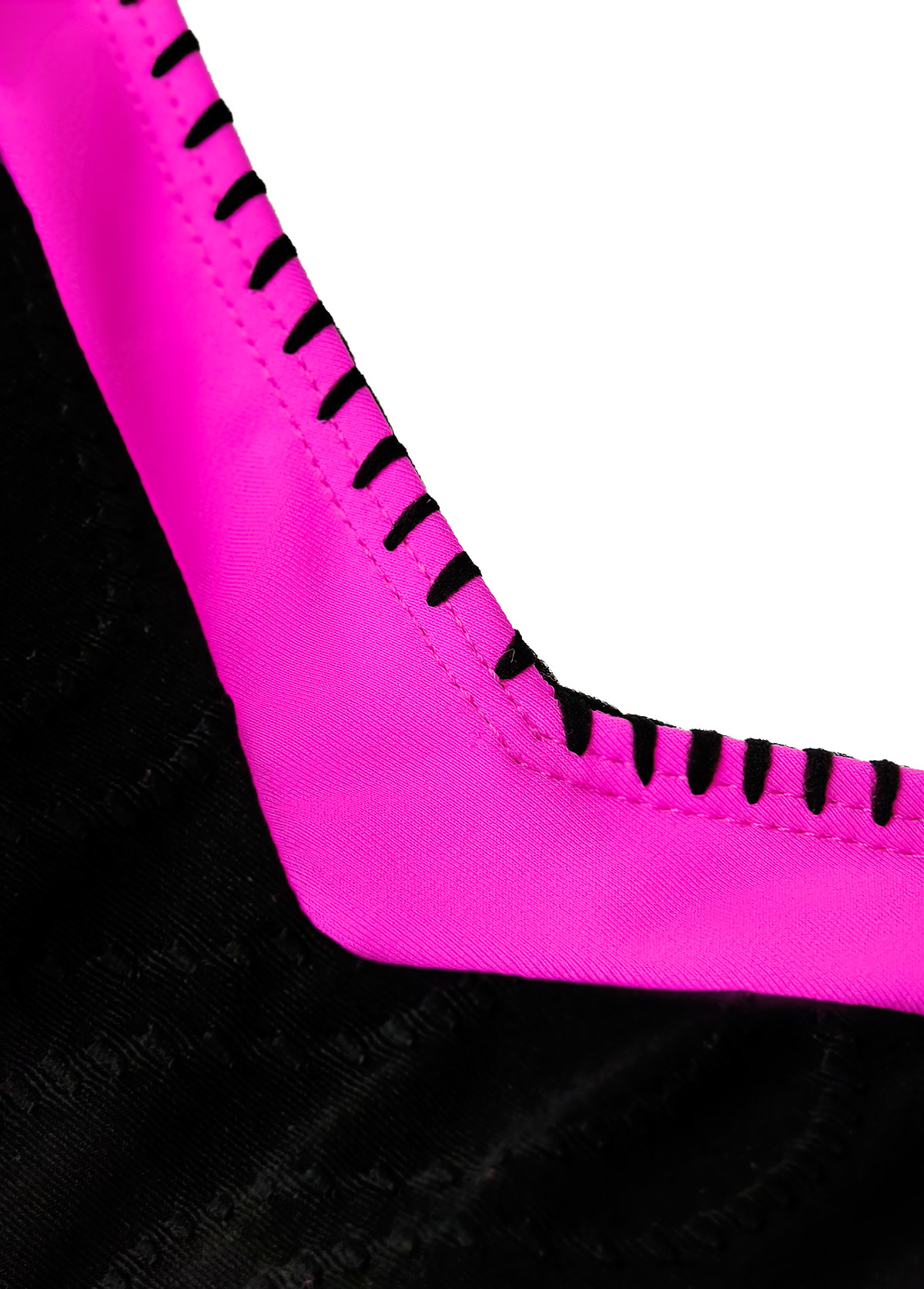 Mid Waisted Floral Print Contrast Binding Tankini Set