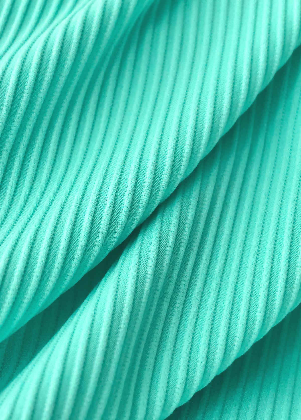 Cyan Mid Waisted Floral Print Tankini Set