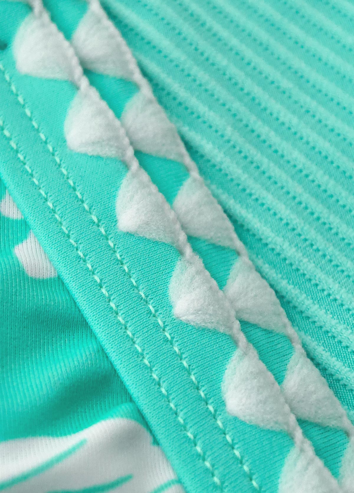 Cyan Mid Waisted Floral Print Tankini Set