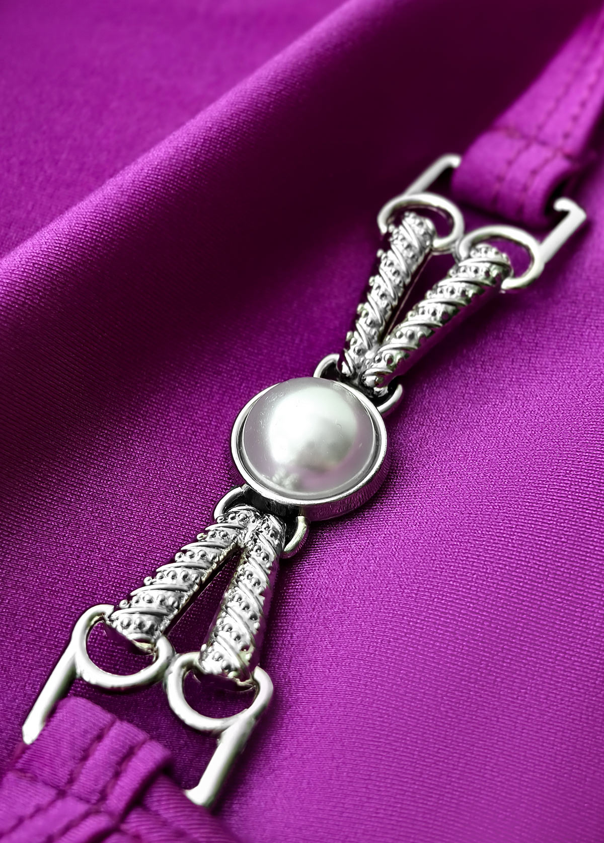 Twist Purple V-Neck One Piece Swimdress