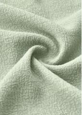 Button Sage Green A Line Half Sleeve Dress