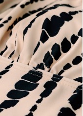 Tie Dye Print Criss Cross One Piece Swimwear