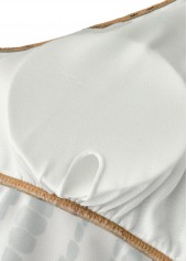 Tie Dye Print Criss Cross One Piece Swimwear