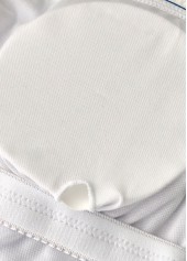 Random Floral Print Ruched Blue Tankini Set