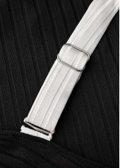 High Waisted Tie Black Bikini Set