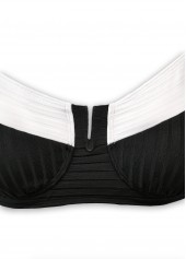 High Waisted Tie Black Bikini Set