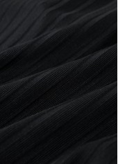 High Waisted Tie Black Bikini Set