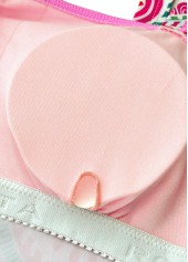 Mid Waisted Paisley Print Ruched Pink Tankini Set