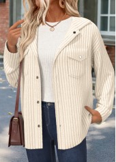 Tummy Coverage Beige Long Sleeve Shirt