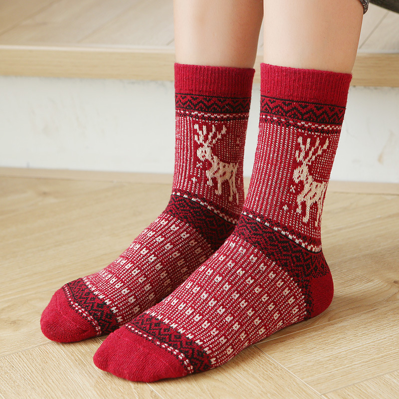 Christmas Mid Calf Multi Color Socks