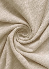 Double Side Pockets Light Grey Long Sleeve Hoodie