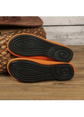 Halloween Orange Color Closed Toe Falt
