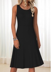 Plaid Tummy Coverage Black Long Sleeve Dress and Cardigan