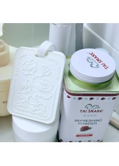 White Floral Letter Air Freshener Pad