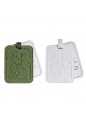 Green Floral Letter Air Freshener Pads