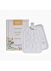 Green Floral Letter Air Freshener Pads