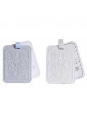 Dusty Blue Floral Air Freshener Pads