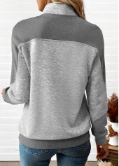 Tummy Coverage Light Grey Marl Long Sleeve Sweatshirt