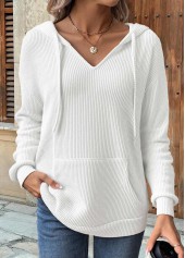 Kangaroo Pocket Multi Color Long Sleeve Hoodie