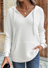 Kangaroo Pocket Multi Color Long Sleeve Hoodie