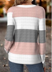 Tummy Coverage Multi Color Long Sleeve T Shirt