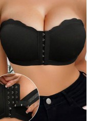 Bandeau Push Up Seamless Black Bra