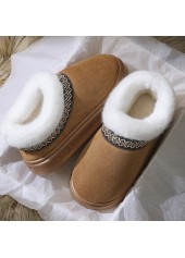 Dark Camel Closed Toe Falt Slippers