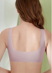 V Neck Push-up Light Purple Bra