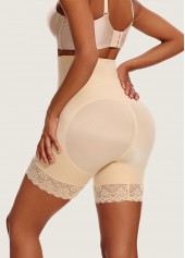 Skin Color High Waisted Detail Panties