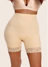 Skin Color High Waisted Detail Panties