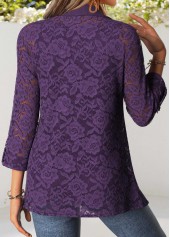 Tummy Coverage Purple 3/4 Sleeve Cardigan and Tank Top