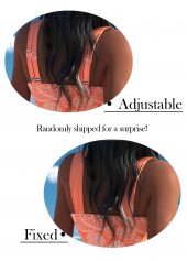 Marine Life Print Surplice Orange Swimdress and Shorts