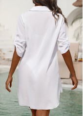 Pocket White Shirt Collar Cover Up