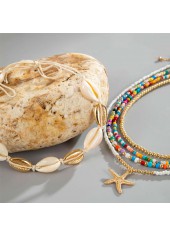 Multi Color Shell Seed Beads Necklaces