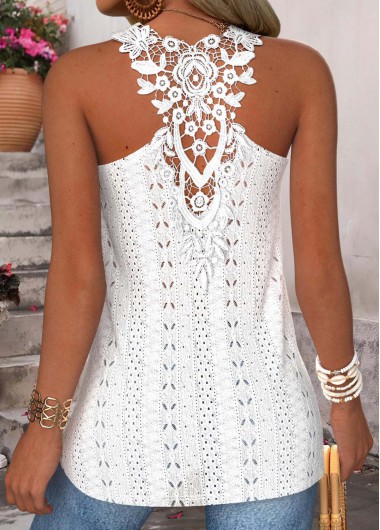 Tummy Coverage Raw White Sleeveless Round Neck Tank Top Tummy Coverage Raw White Sleeveless Round Neck Tank Top