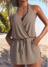 Tummy Coverage Light Coffee One Piece Swimdress