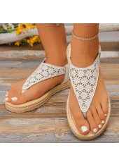 Beige Color Rubber Toe Post Falt