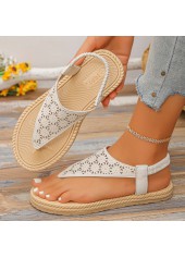 Beige Color Rubber Toe Post Falt