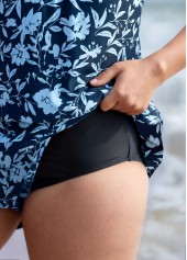 Ditsy Floral Print Tummy Coverage One Piece Swimwear