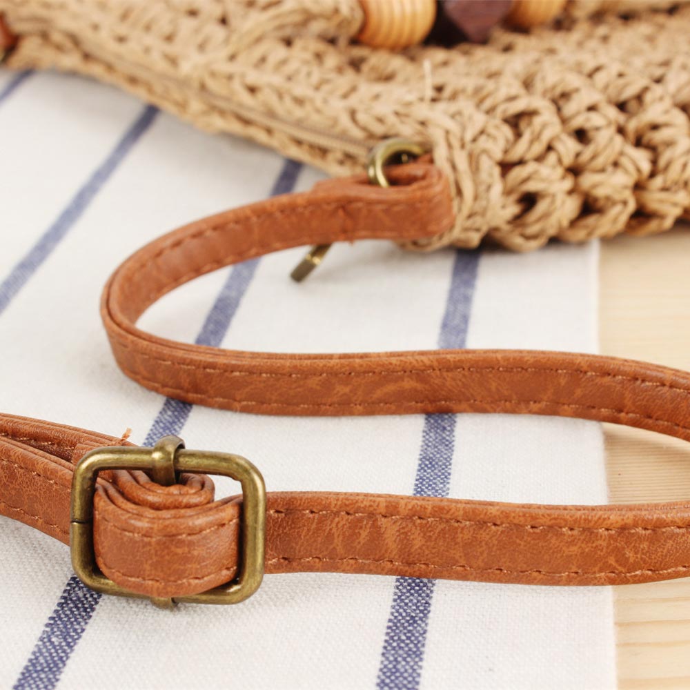 Dark Camel Tassel Zip Crossbody Bag
