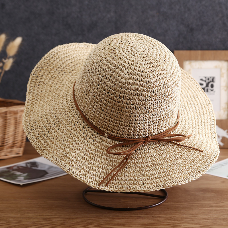 Light Camel Color Wide-brimmed Design Hat