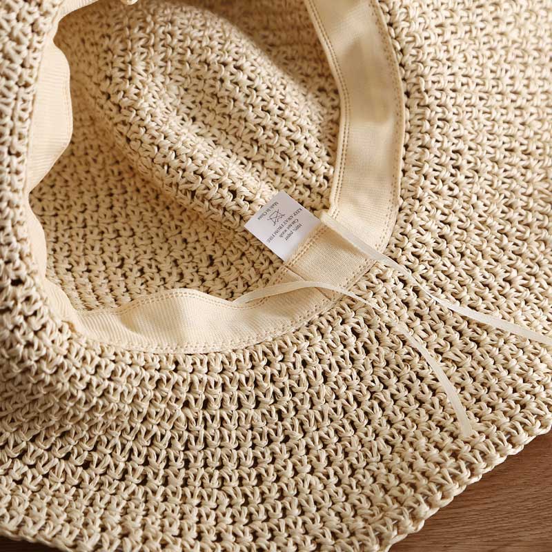 Light Camel Color Wide-brimmed Design Hat