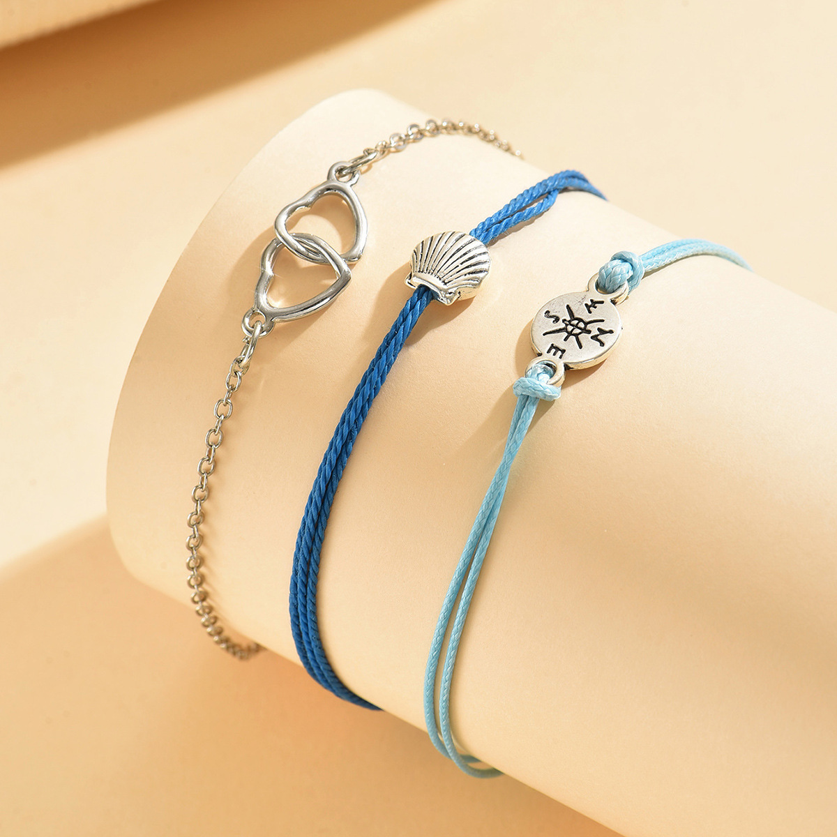 Neon Blue Color Iron Material Anklets