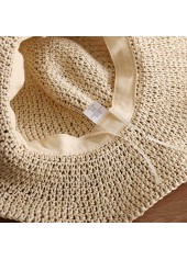 Light Camel Color Wide-brimmed Design Hat
