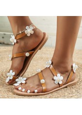 White Rubber Material Toe Post Falt