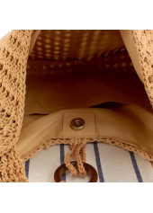 Dark Camel Color Magnetic Shoulder Bag