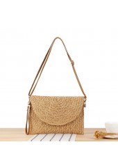 Dark Camel Color Magnetic Shoulder Bag