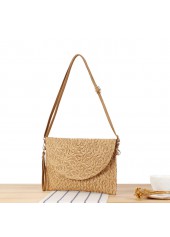 Dark Camel Color Magnetic Shoulder Bag