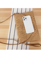 Dark Camel Color Magnetic Shoulder Bag